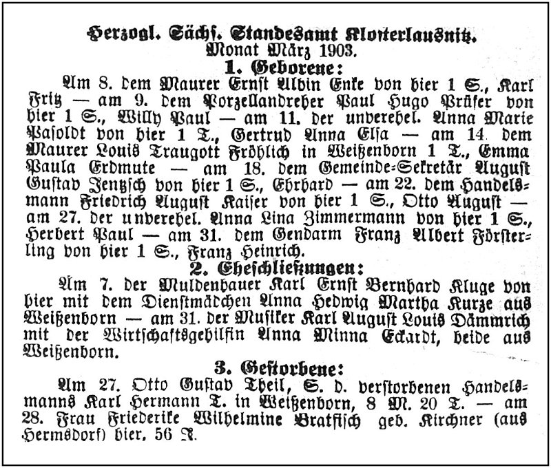 1903-04-17 Kl Standesamtsregister